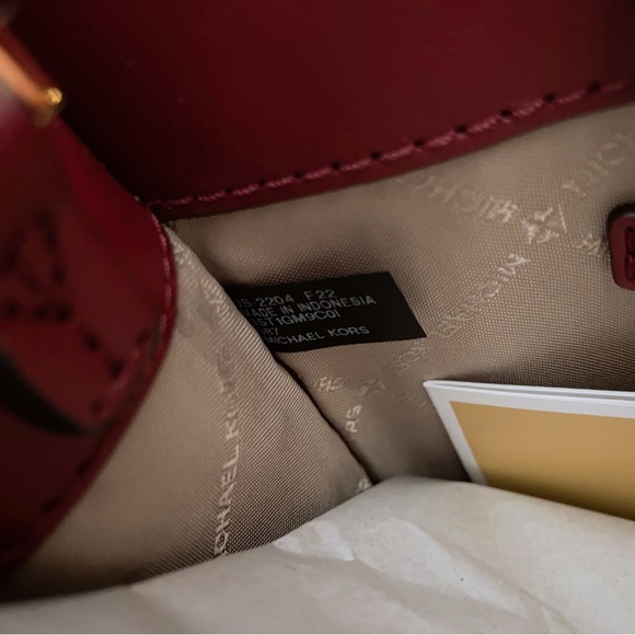 Michael Kors Mercer Extra-Small Logo and Leather Crossbody Bag - Picture 7 of 7